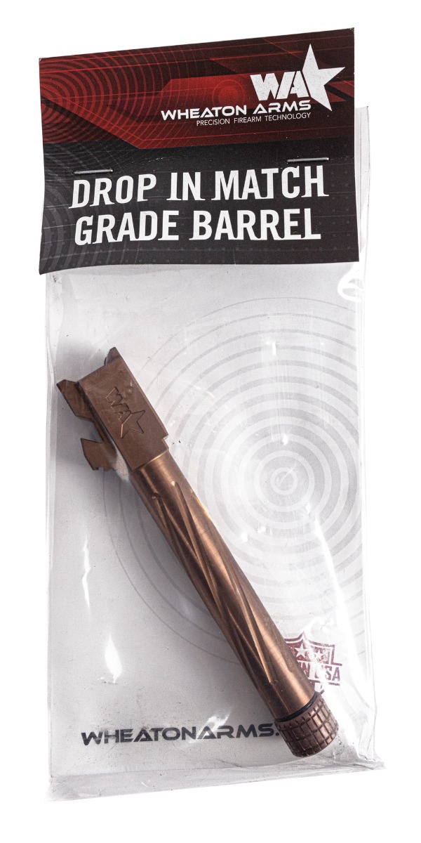 Wheaton Arms Glock 17 Gen 1-4 Threaded Spiral Fluted Barrel, Copper - Wheaton Arms