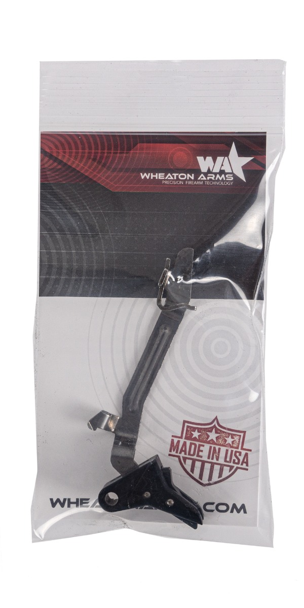 Wheaton Arms Glock Gen 1-4 Pro Carry Trigger, Black Shoe & Safety