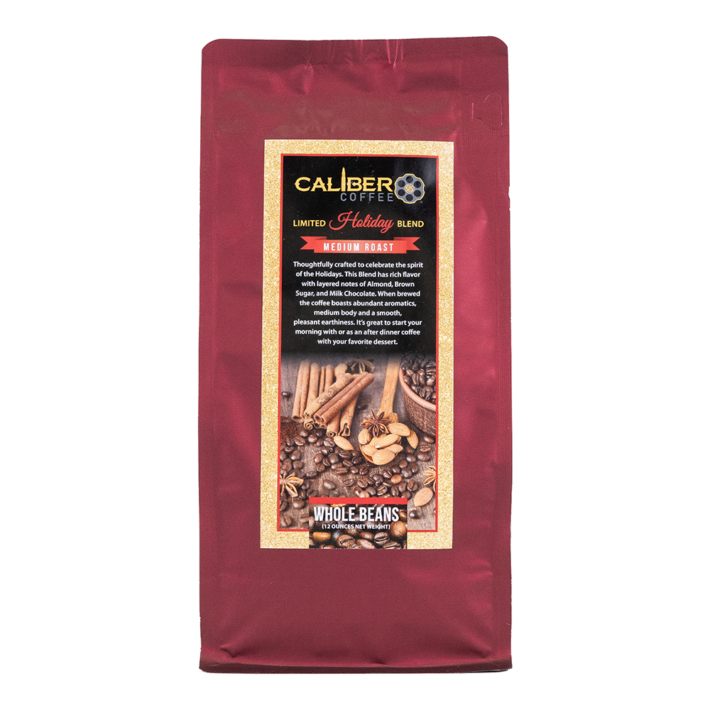 Caliber Coffee Holiday Blend, 12oz, Whole Bean - Caliber Coffee