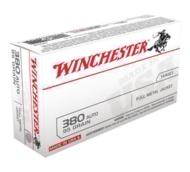 Winchester 380 Auto/ACP 95gr FMJ Ammunition 50rds - Q4206 - Winchester