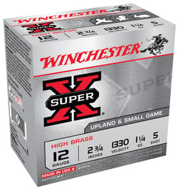 Winchester 12ga 2.75" #5 Super-X High Brass Game Load 25rds - X125