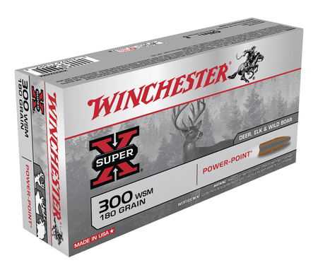 Winchester 300 WSM 180gr Power-Point Super-X Ammunition 20rds - X300WSM - Winchester