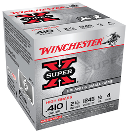 Winchester 410 2.5" Max 1/2oz #4 Super-X Ammunition 25rds - X414 - Winchester