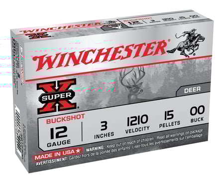 Winchester 12ga 3" Magnum 00 Buckshot Ammunnition 5rds - XB12300 - Winchester