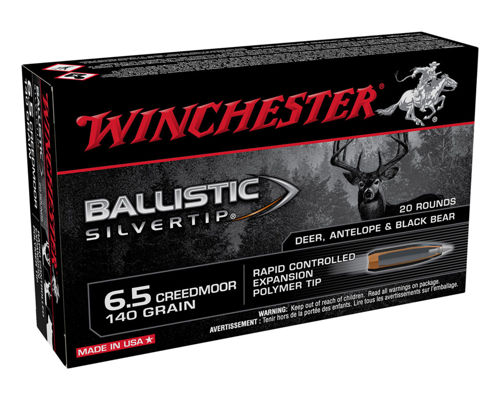 Winchester Ballistic Silvertip 140 gr Polymer Tip 6.5 Creedmoor Ammunition 20 Rounds - SBST65CM - Winchester