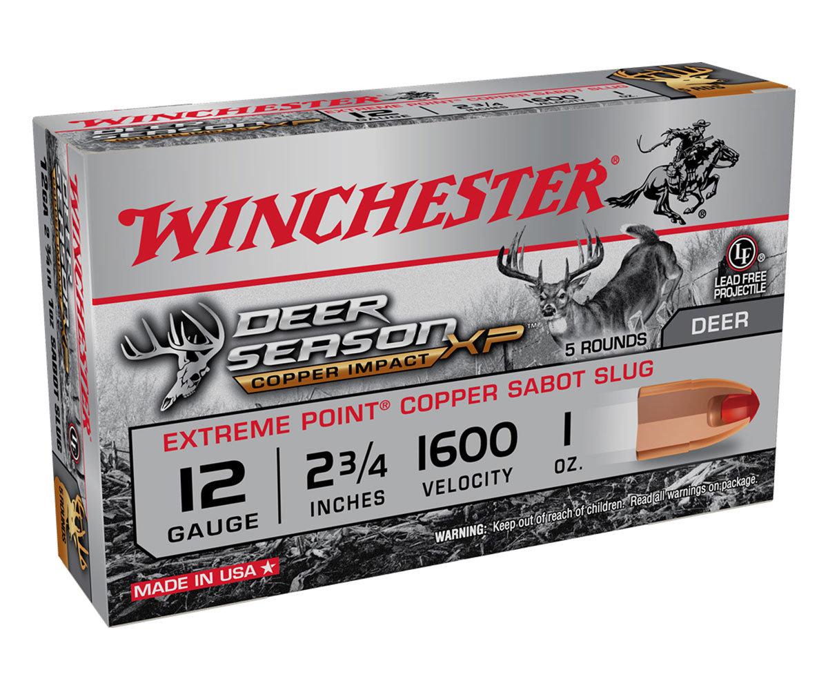 Winchester Deer Season 2.75" 1 oz 12 Gauge Sabot Slug 5 Rounds - X12DSLF - Winchester