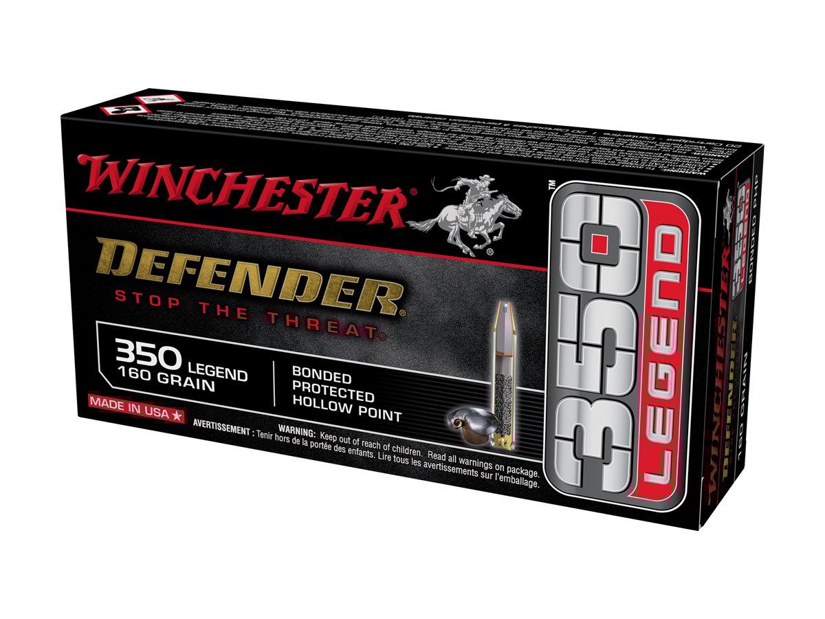 Winchester Defender 160 gr Bonded BHP .350 Legend Ammunition 20 Rounds - S350PDB - Winchester