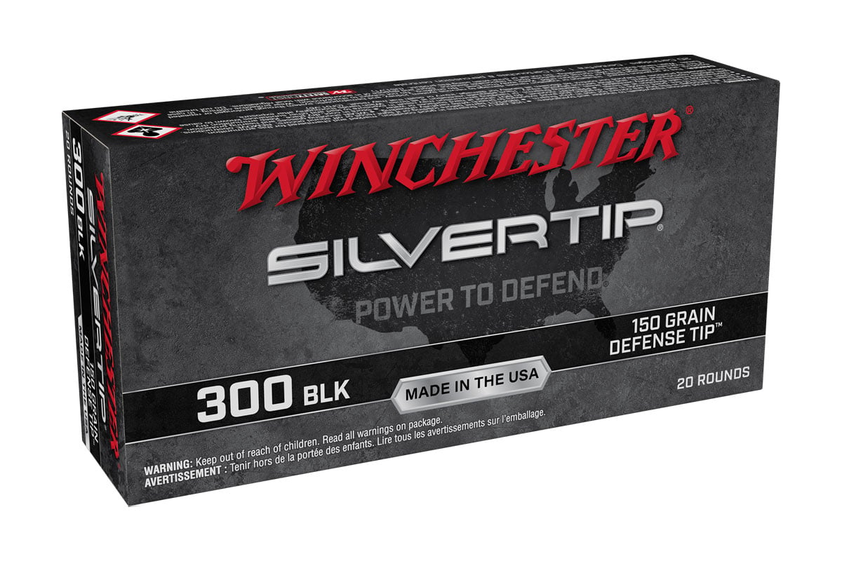 Winchester Silvertip 150 gr Defense Tip 300 Blackout Ammunition 20 Rounds - W300ST