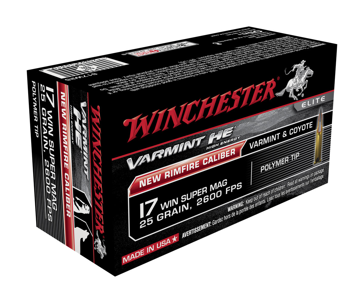 Winchester Varmint HE 17 WSM Ammo 25 Grain Polymer Tip, 50 rds - S17W25 - Winchester