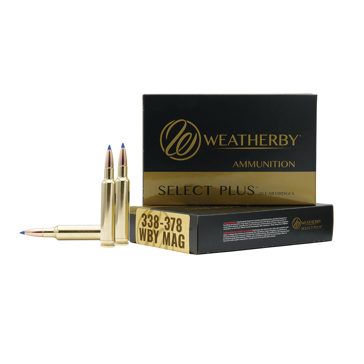 Weatherby Select Plus .338-378 Weatherby Magnum 262 gr SCHP 20rds