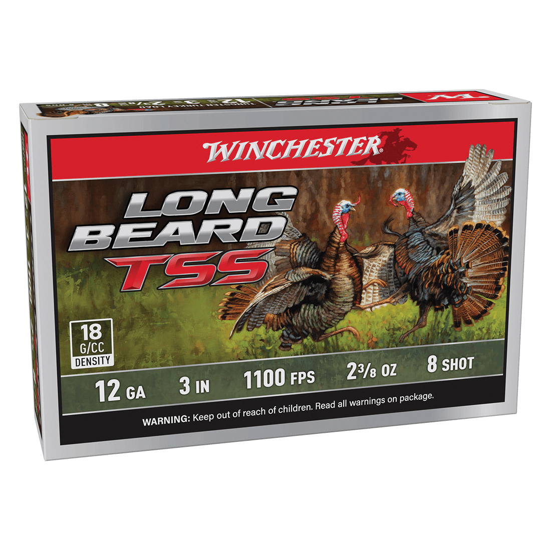 Winchester Ammunition Long Beard TSS 12 Gauge 3" #8 2-3/8 Ounce 5rds - Winchester