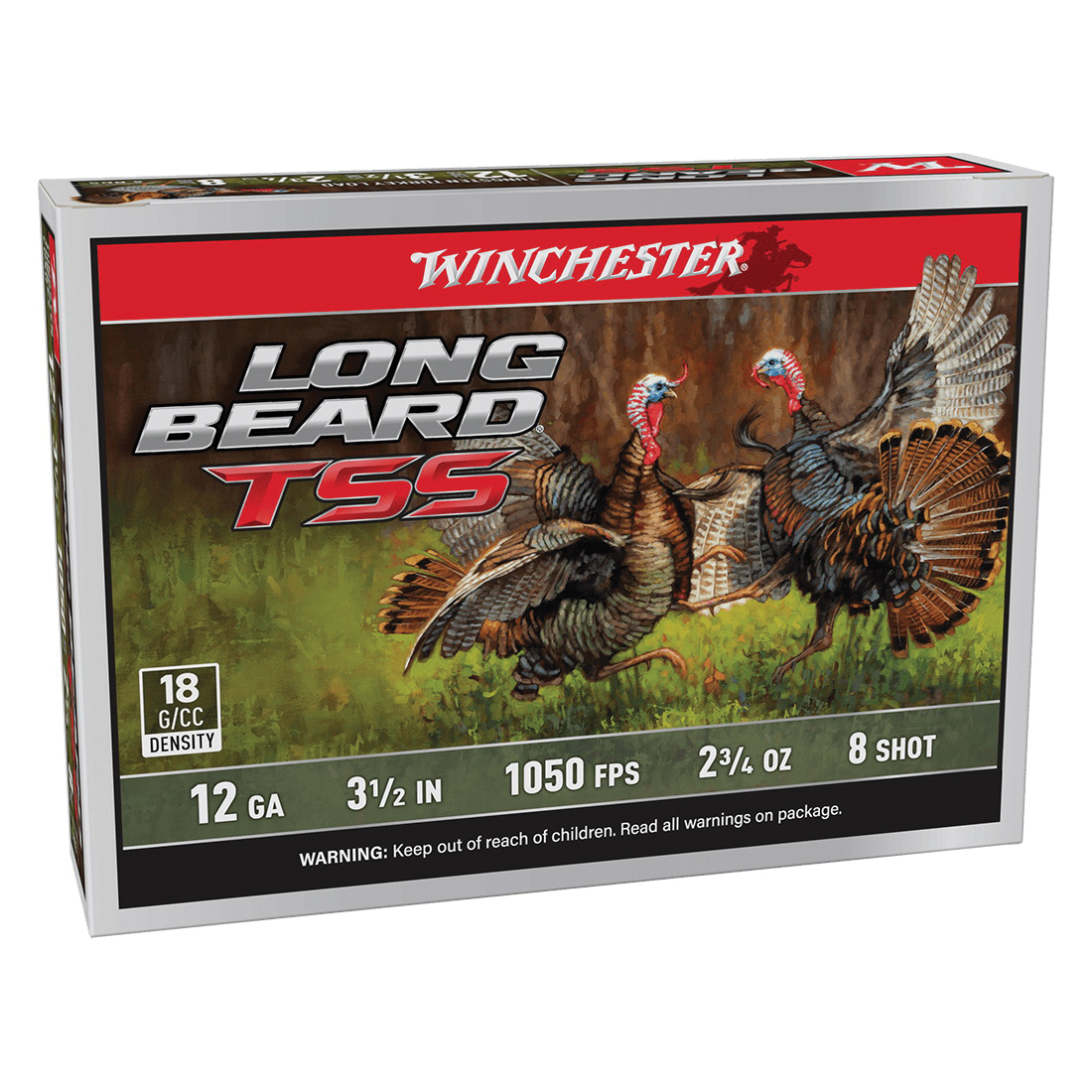 Winchester Ammunition Long Beard TSS 12 Gauge 3-1/2" #8 2-3/4 Ounce 5rds - Winchester