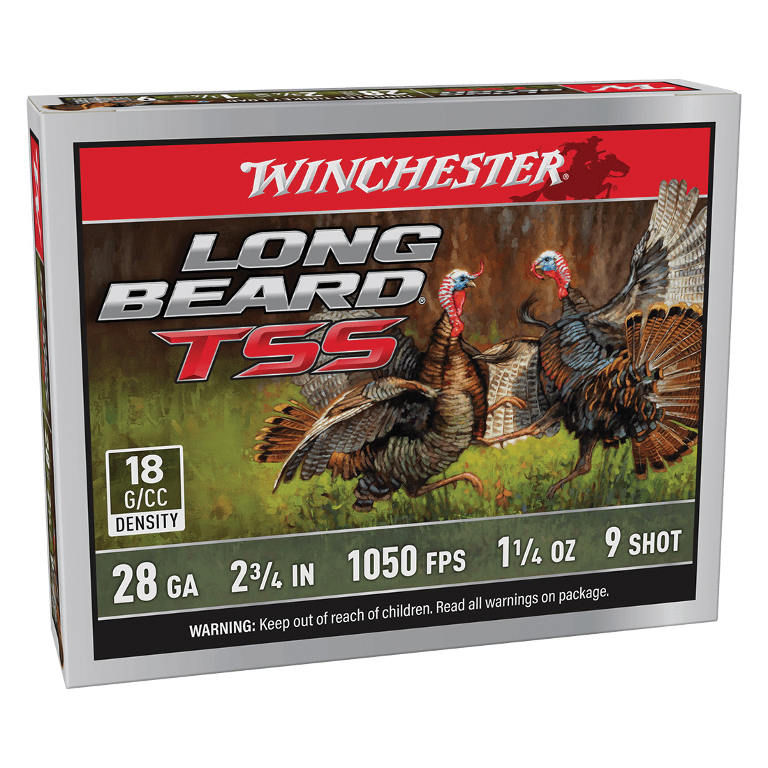 Winchester Ammunition Long Beard TSS 28 Gauge 2-3/4" #9 1-1/4 Ounce 5rds - Winchester