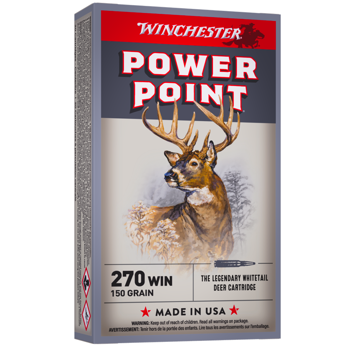 Winchester 270 150gr Power Point Super-X Ammunition 20rds - X2704 - Winchester