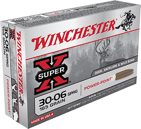 Winchester 30-06 165gr PSP Super-X Ammunition 20rds - X30065 - Winchester
