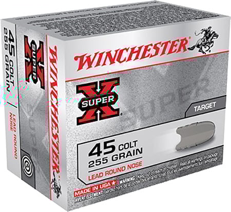 Winchester 45 Colt 255gr LRN Super-X Ammunition 20rds - X45CP2 - Winchester