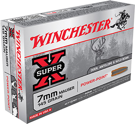 Winchester 7mm Mauser 145gr Power Point Ammunition 20rds - X7MMR1 - Winchester