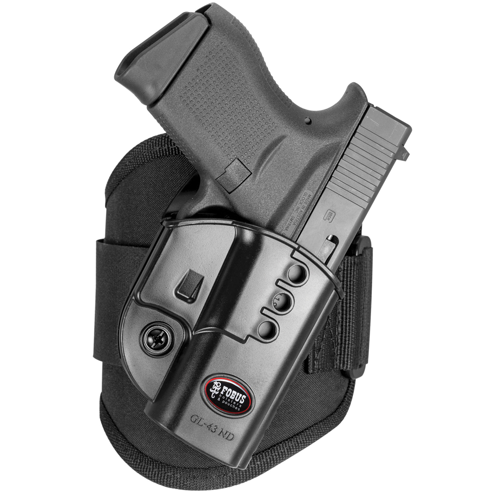 Fobus USA Glock G43 Ankle Holster RH Polymer, Black - Fobus Usa