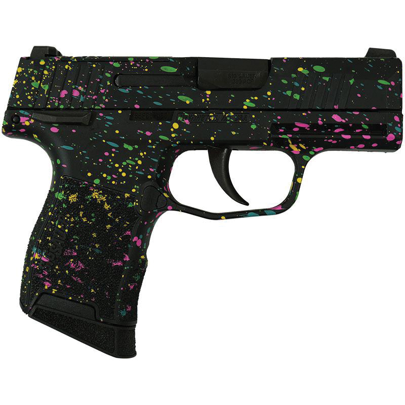 Sig Sauer P365-380 Multi Color Paint .380 ACP 3.10" 10rds, Black - Sig Sauer