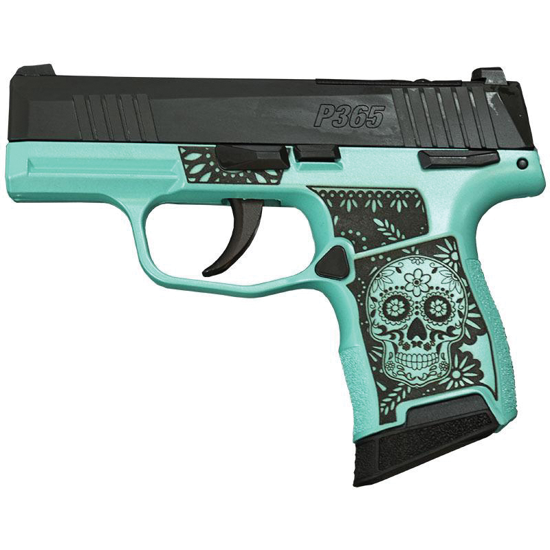 Sig Sauer P365-380 Sugar Skull .380 ACP 3.10" 10rds, Robin's Egg Blue - Sig Sauer