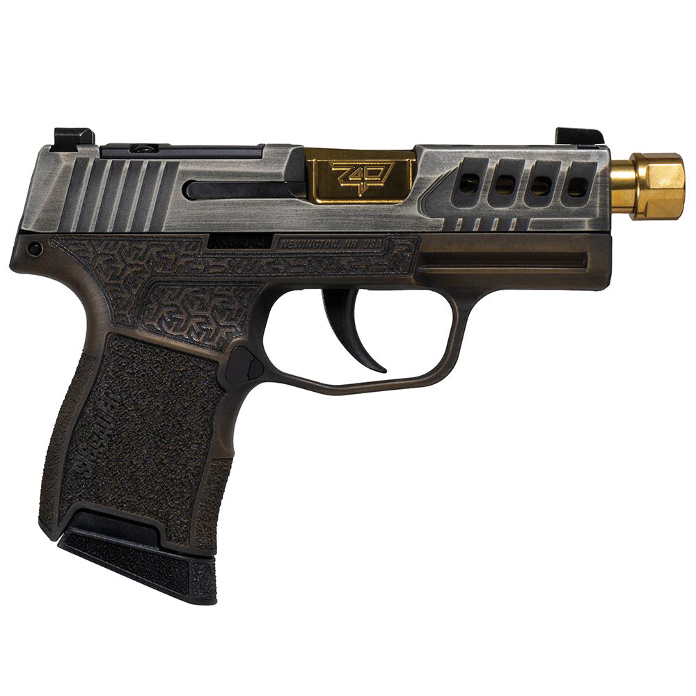 Sig Sauer P365 Optic-Ready Gold Bug 9mm 3.70" 10rds, Brown - Sig Sauer