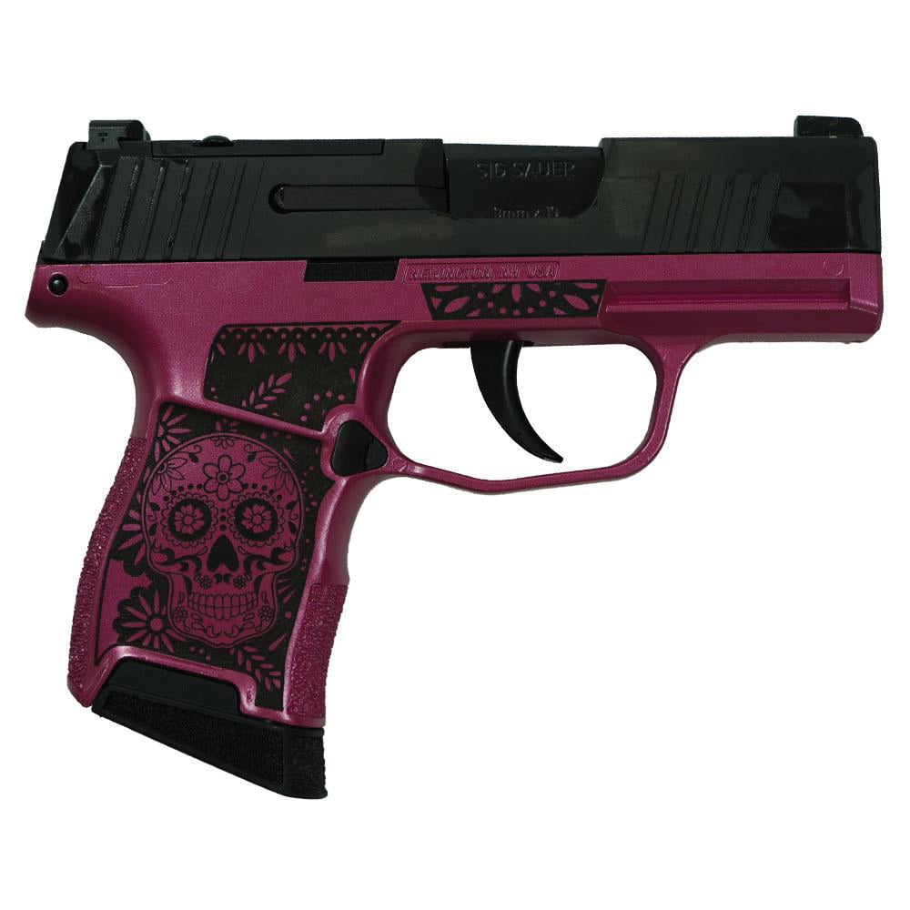 Sig Sauer P365 Optic-Ready Sugar Skull 9mm 3.10" 10rds, Medusa Pink - Sig Sauer