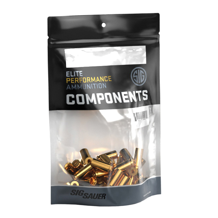 Sig Sauer 10mm Unprimed Component Pistol Brass, 100rds - Sig Sauer