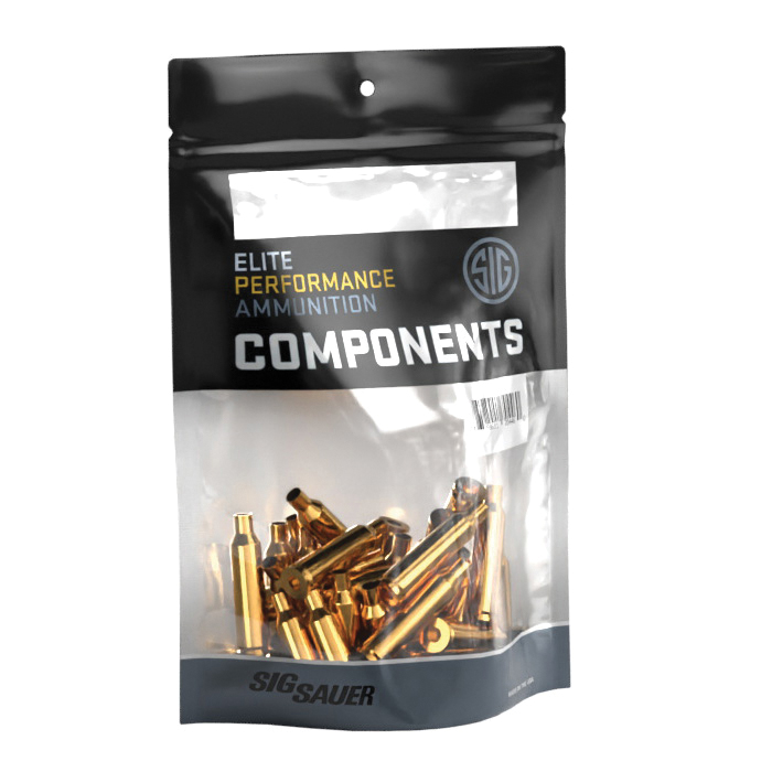 Sig Sauer .22-250 Remington Unprimed Component Rifle Brass, 50rds - Sig Sauer