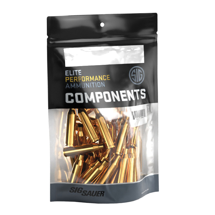 Sig Sauer .243 Winchester Unprimed Component Rifle Brass, 50rds - Sig Sauer