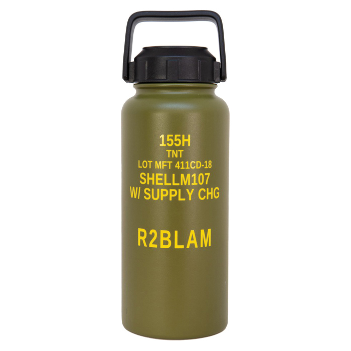 Mission First Tactical M107 155MM Howitzer Water Bottle, 32 oz