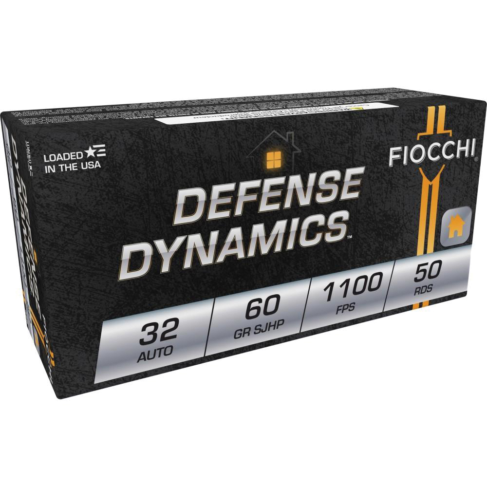 Fiocchi Defense Dynamic .32 ACP 60 gr JHP 50rds - Fiocchi