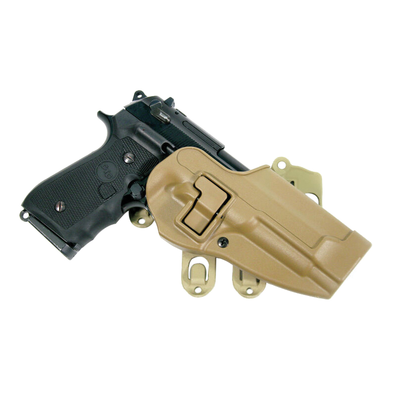 Blackhawk! SERPA CQC Beretta M9/92/96 Holster RH Polymer, Coyote Tan