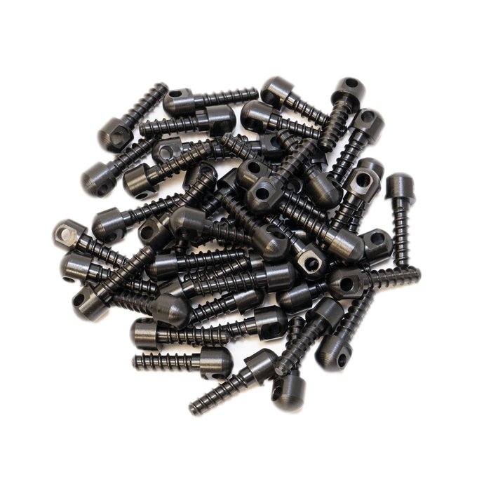 Grovtec US Inc 48-Piece Wood Screw Swivel Stud, Black - Grovtec Us Inc