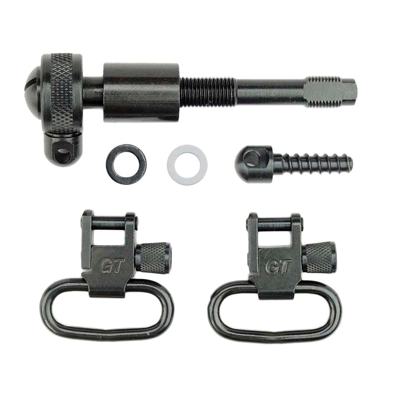 Grovtec US Inc Locking Swivel Set Fits Remington 742, Black - Grovtec Us Inc