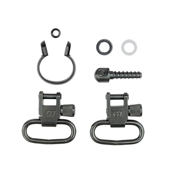 Grovtec US Inc 1-Piece Barrel Band Swivel Set, Black - Grovtec Us Inc