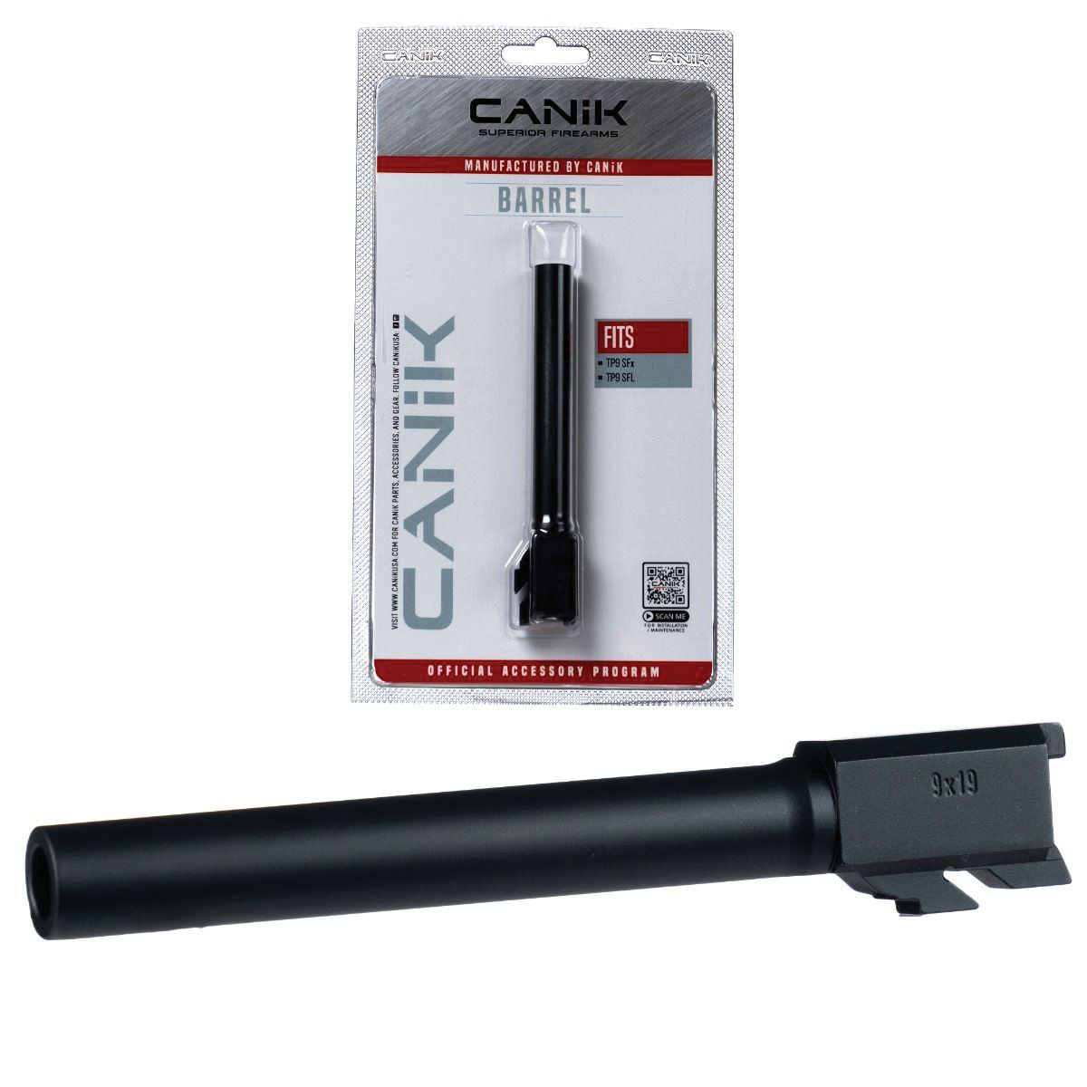 Canik Barrel 9mm 5.20" Fits TP9 SFL/TP9 SFX Full-Size, Black - Canik