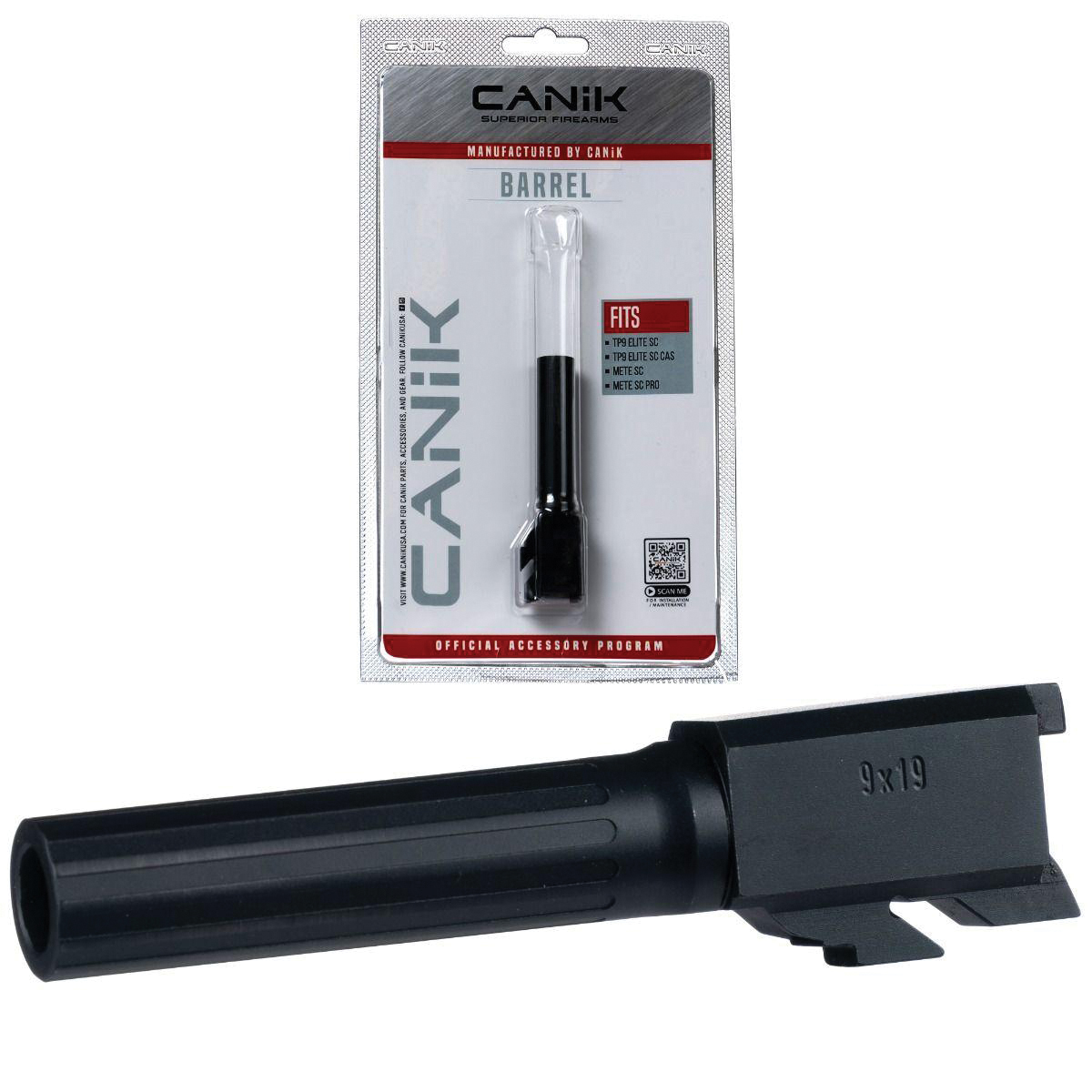Canik Barrel 9mm 3.60" Fits TP9 Elite Sub-Compact, Black - Canik