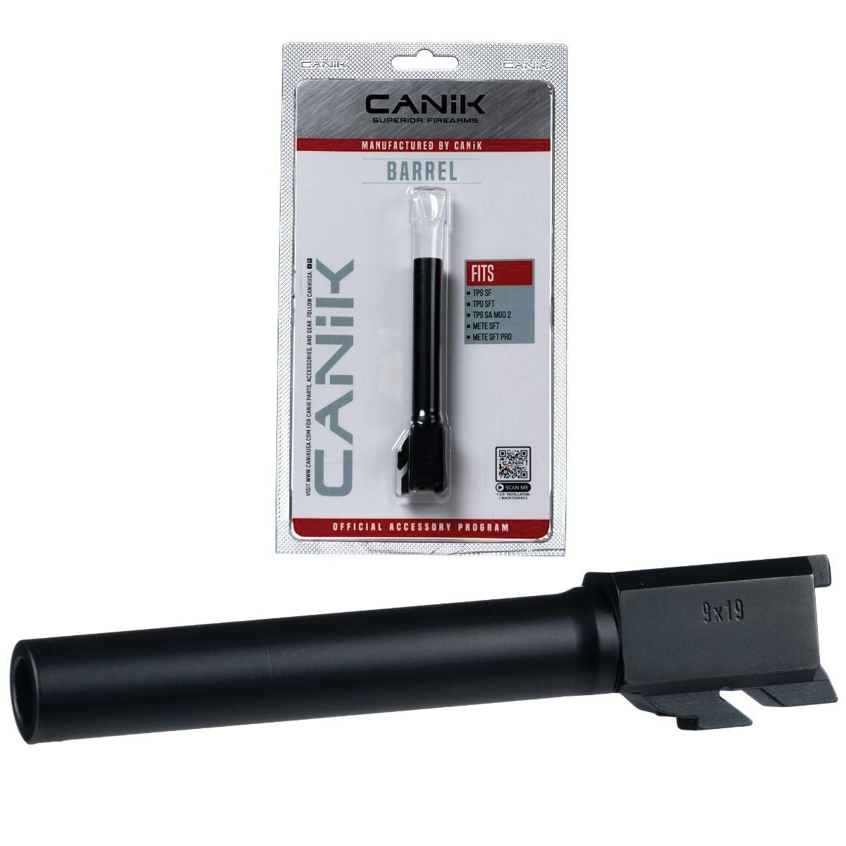 Canik Barrel 9mm 4.40" Fits TP9 SFL/TP9 SFX Full-Size, Black - Canik