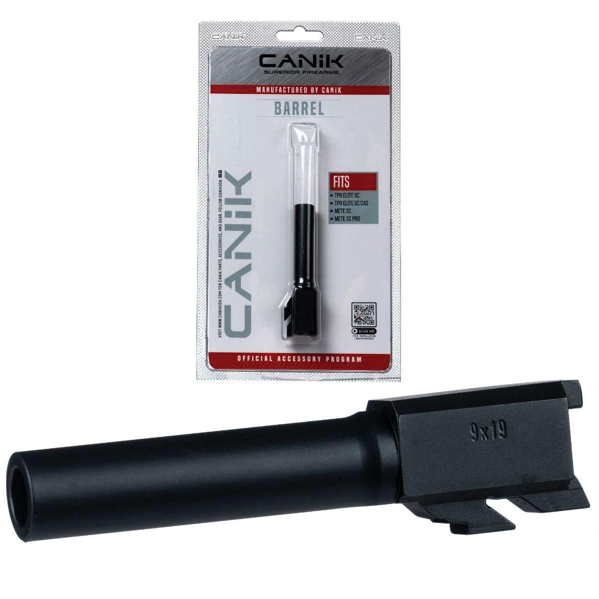 Canik Barrel 9mm 3.60" Fits TP9 Elite Sub-Compact, Black - Canik