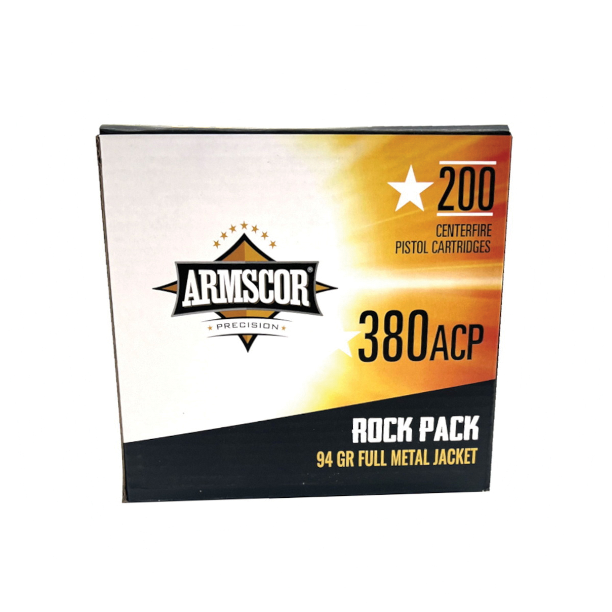 ArmsCor .380 ACP 95 gr FMJ 200rds - Armscor