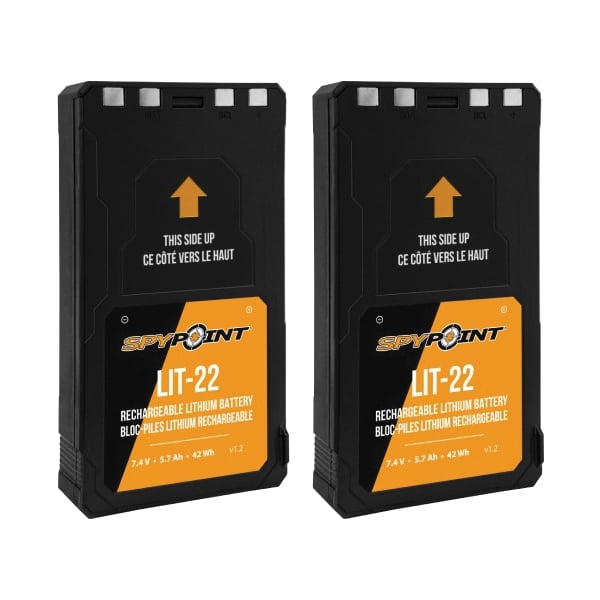 Spypoint LIT-22 7.4 V 5.4 Ah Twin Pack Battery - Spypoint