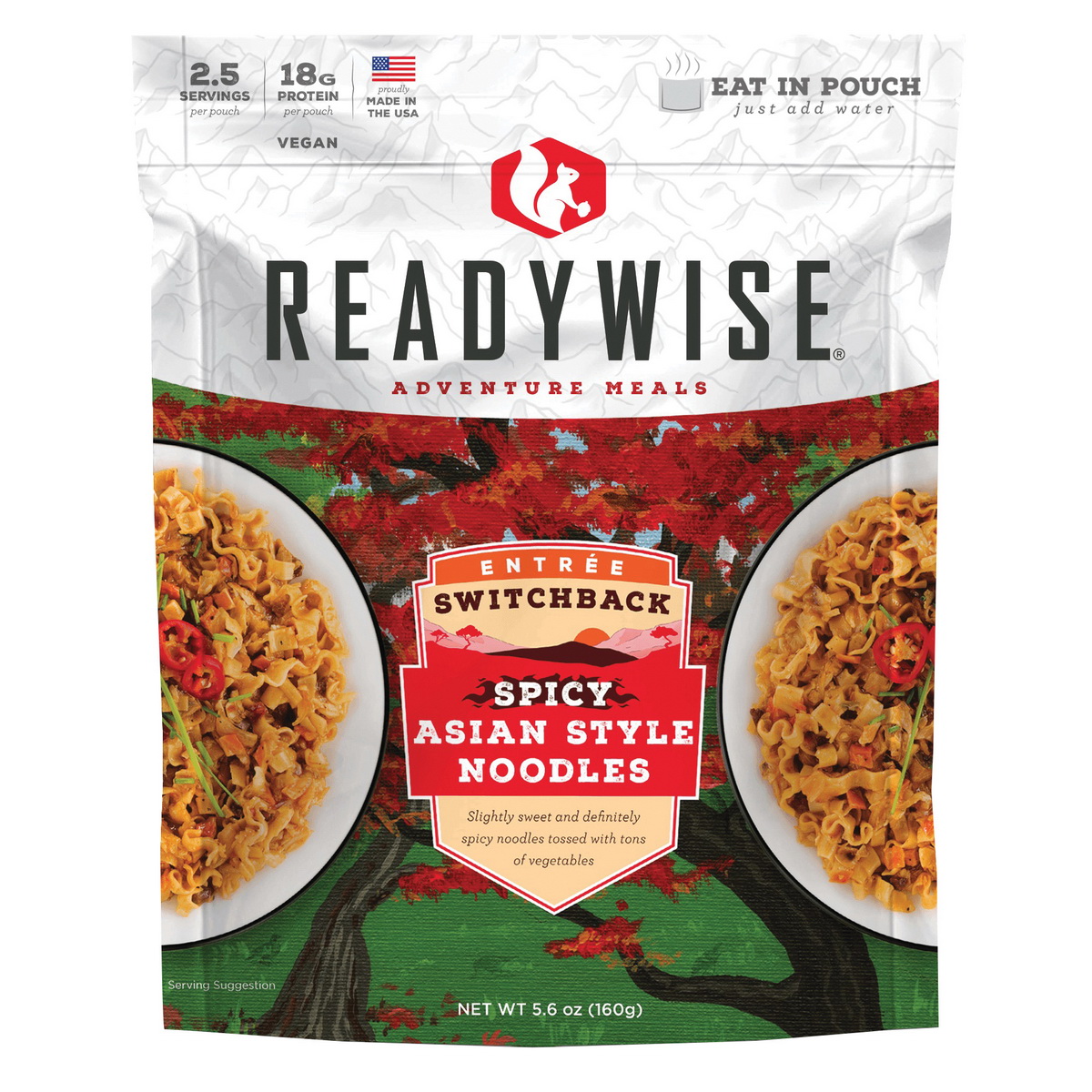 ReadyWise Switchback Spicy Asian Style Noodles, 5.6 oz - Readywise