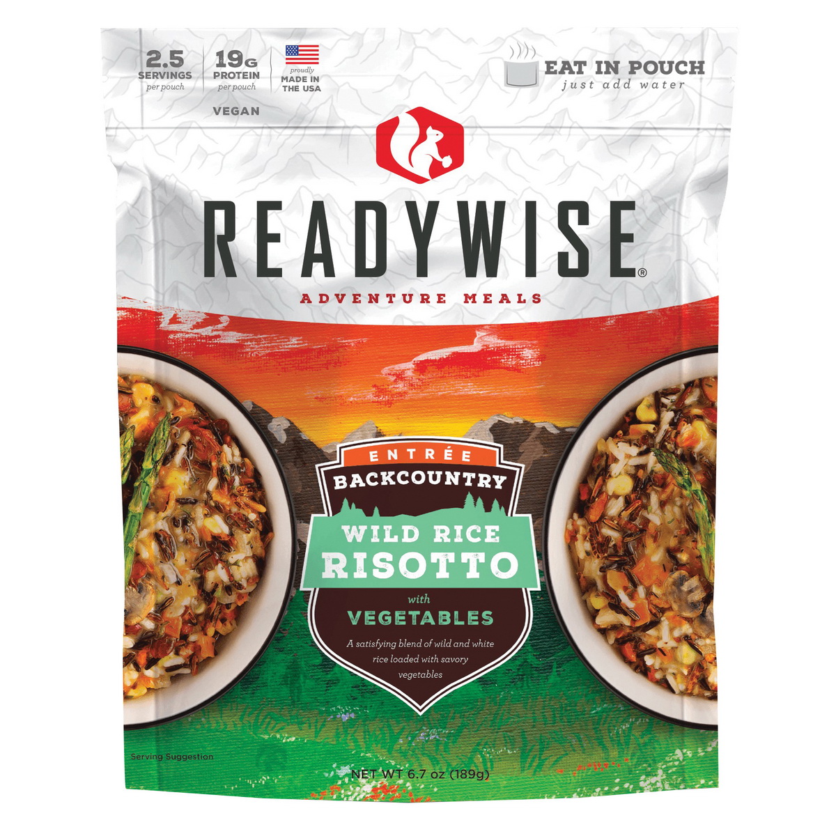 ReadyWise Backcountry Wild Rice Risotto w/Vegetables, 6.7 oz - Readywise