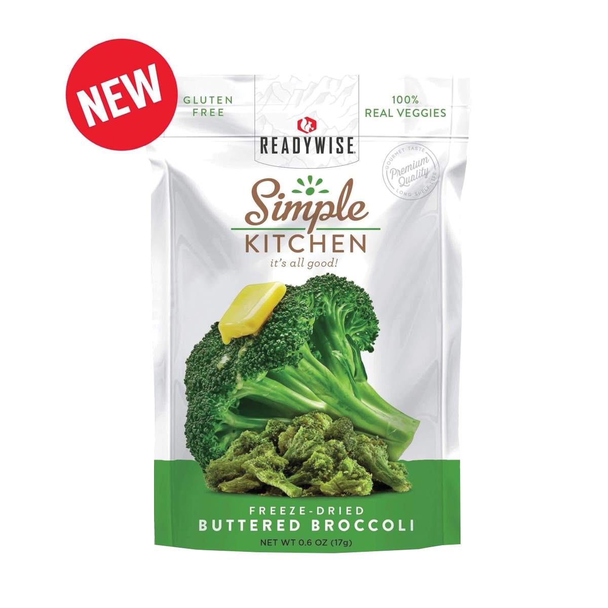 ReadyWise Simple Kitchen Buttered Broccoli, 0.6 oz