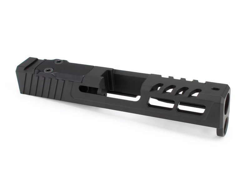 Zaffiri Precision RTS Glock 43 ZPS.2 RMSc Cut Slide, Armor Black - ZPS.2.43.BLK - Zaffiri Precision