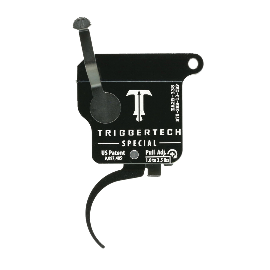Trigger Tech Special Bolt Release Pro Trigger Curved Single-Stage Drop-In, Black - Trigger Tech