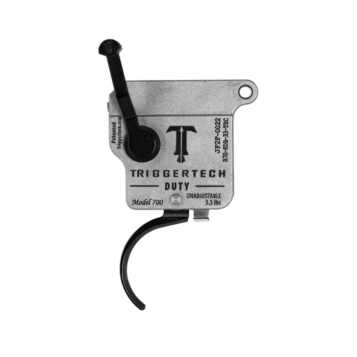 Trigger Tech Duty Bolt Release Traditional Trigger Curved Single-Stage Drop-In, Black - Trigger Tech